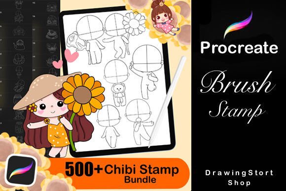 500 Chibi Stamp Brushes & Body Guide