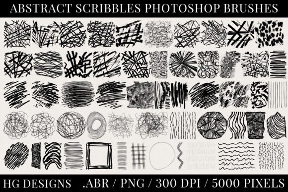 Abstract Scribbles Photoshop Brushes: A Strategic Asset for Visual Communication