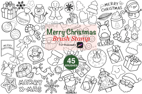 Christmas Brush Stamp for Procreate: A Practical Asset Review