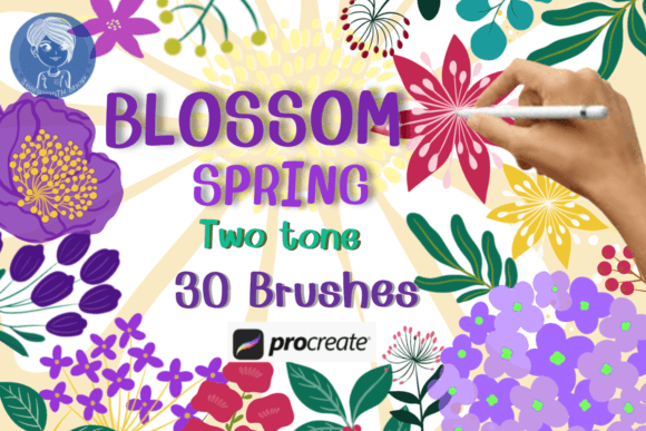 Evaluating the Blossom Spring Brush Stamp Procreate for Digital Artists