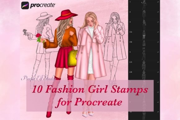 Fashion Girl Procreate Stamps: A Practical Asset for Digital Illustrators