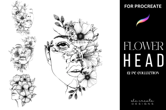 Flower Head Procreate Brush Stamp Set: A New Era for Digital Illustrators and Designers