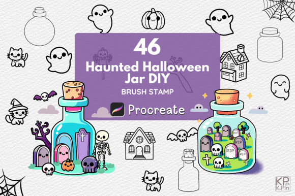 Haunted Halloween Jar Brush Set: A Practical Evaluation for Digital Artists
