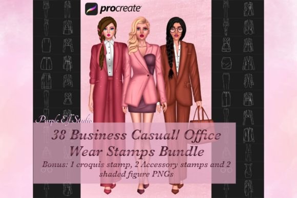 Mastering Professional Fashion Illustration with Business Office Wear Procreate Stamps
