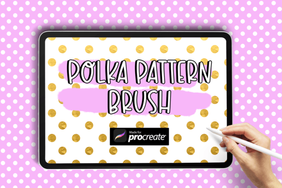 Polka Pattern Brush Procreate Brush: Elevating Digital Artwork with Timeless Texture