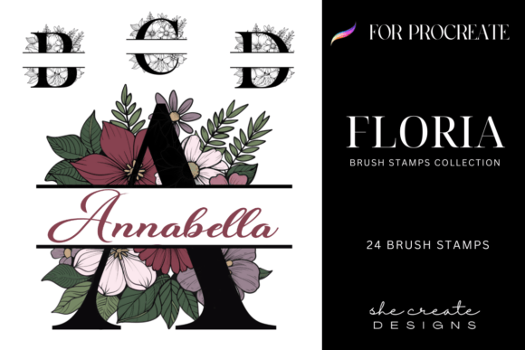 Procreate Floral Monogram Stamp Brush: A Strategic Asset for Digital Creators