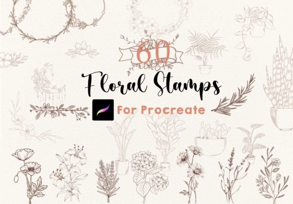 Procreate Flower Floral Stamps Botanical