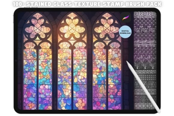 Procreate Stained Glass Stamp Brush: A Workflow Guide for Digital Artists