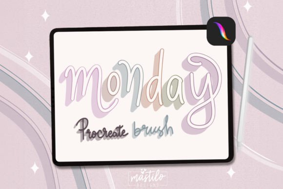 Shadow Outline Procreate Brush: Elevate Your Digital Lettering