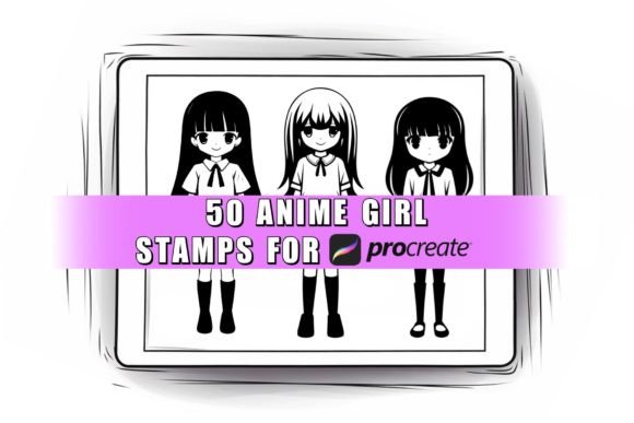 Unlocking Creative Potential with 50 Anime Girl Procreate Stamps Brushes